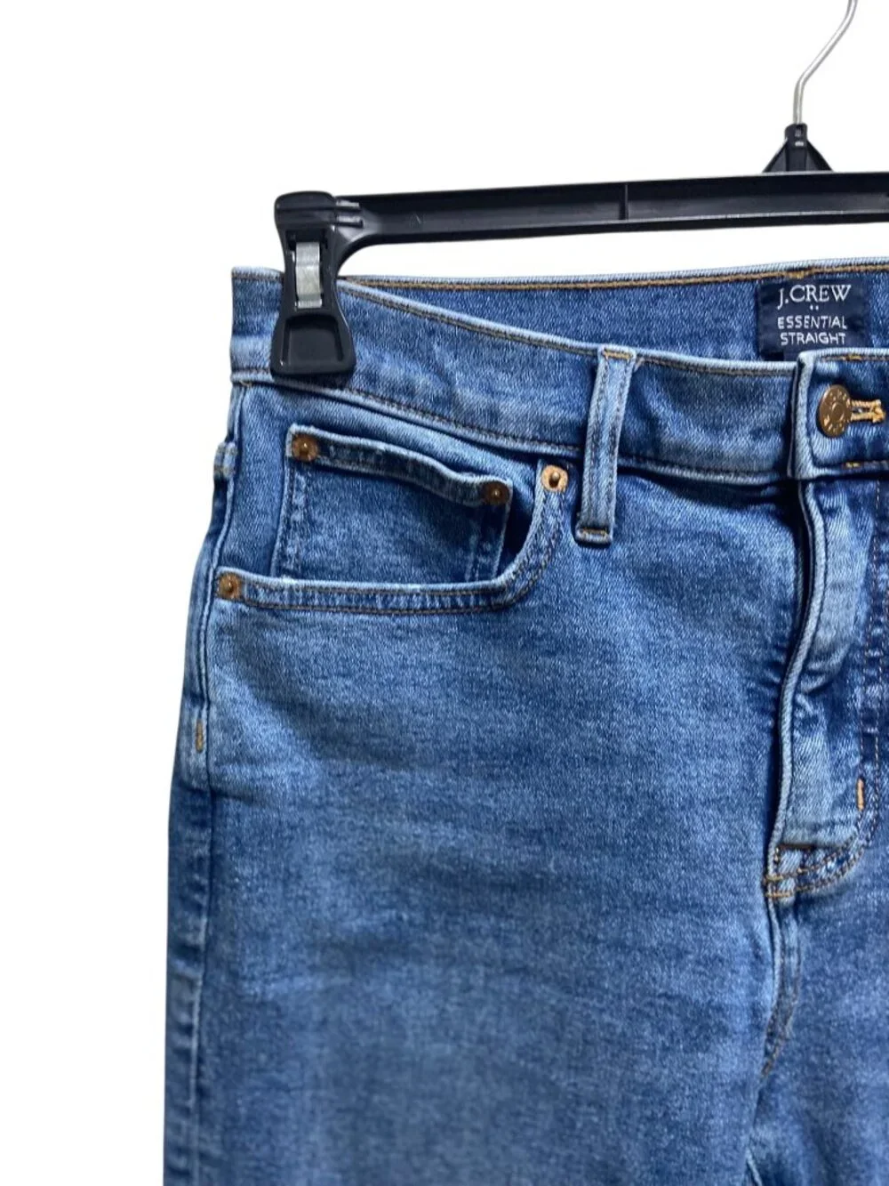 J.Crew Essential Straight Leg Jeans Blue Size 27 Preppy Minimalist Classic Cute